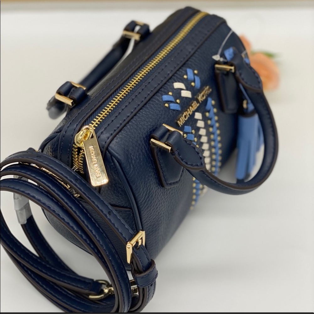MICHAEL KORS BEDFORD XS DUFFLE XBODY NAVY MULTI - Picture 2 of 15